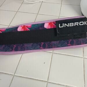 Unbroken Designs Womens Medium Weightlifting Belt Floral Hibiscus Lifting